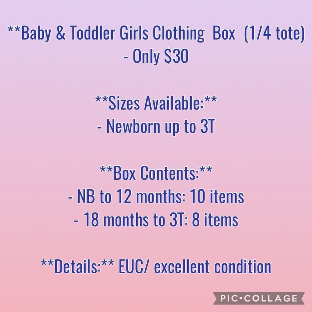 Tote of baby girls clothing (15-20items) - Picture 6 of 6